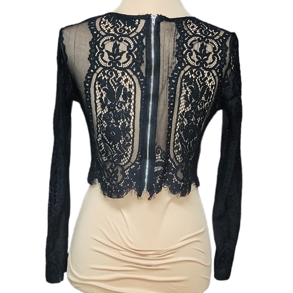 Sexy Sheer Lace Croptop - Picture 5 of 6